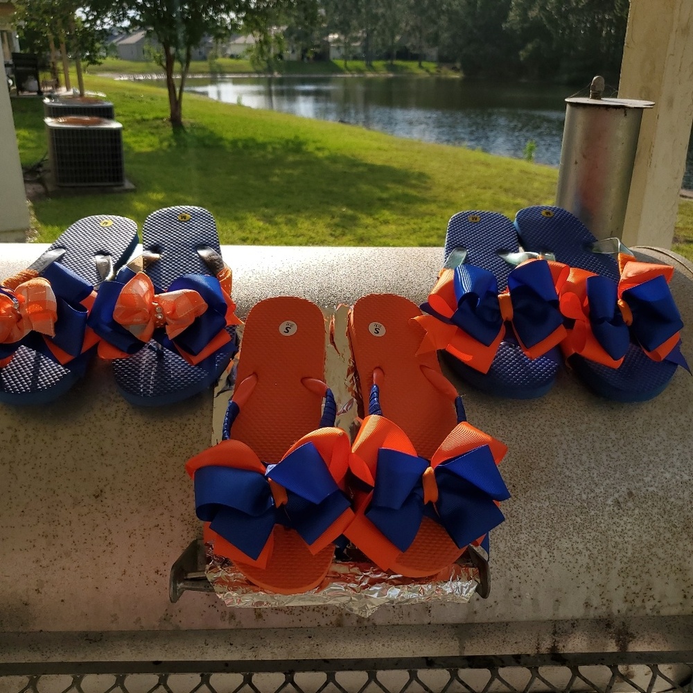 Custom designed flip flops. - Picture 3 of 3